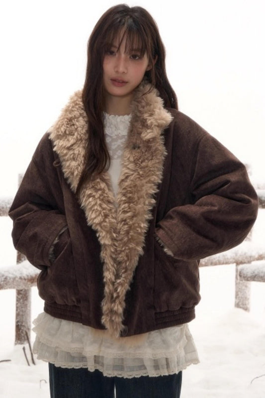 Reversible Lamb Wool Coat