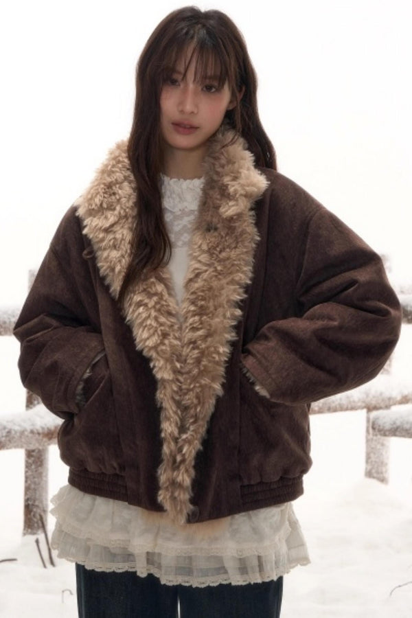 Reversible Lamb Wool Coat