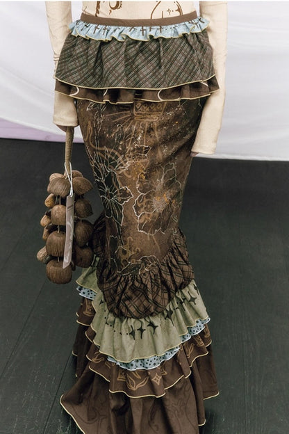 Chinese-Style Fishtail Skirt