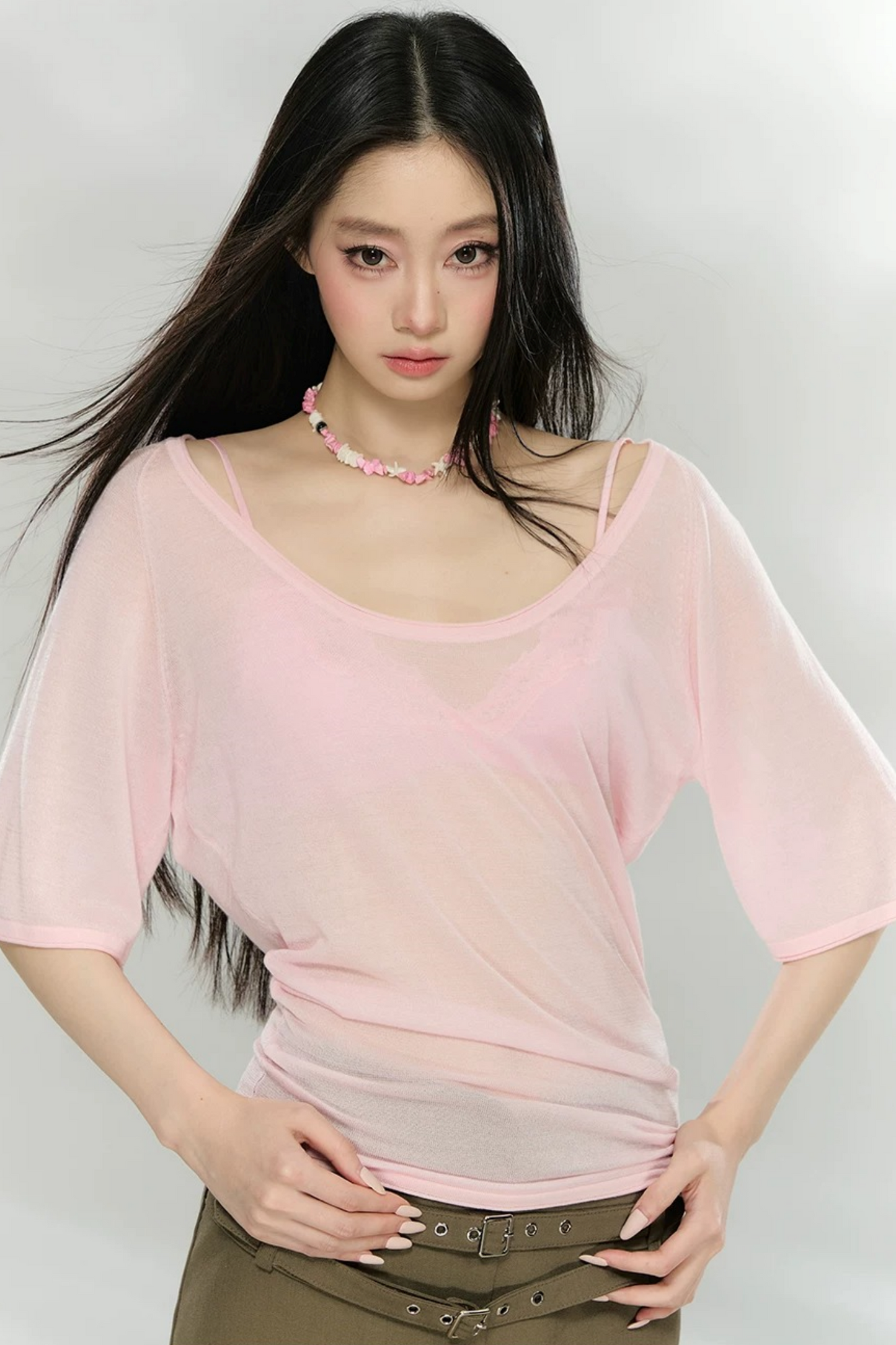 Heavyweight Lyocell Batwing Top