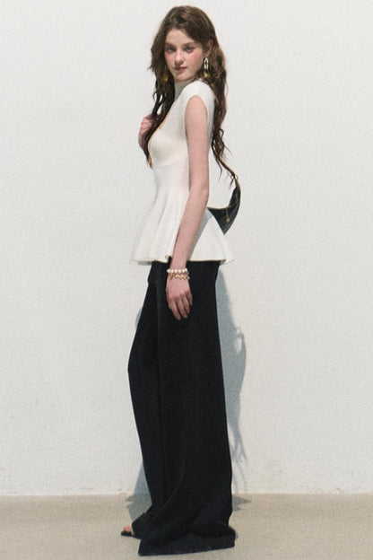 Modal Knit Wide-Leg Pants