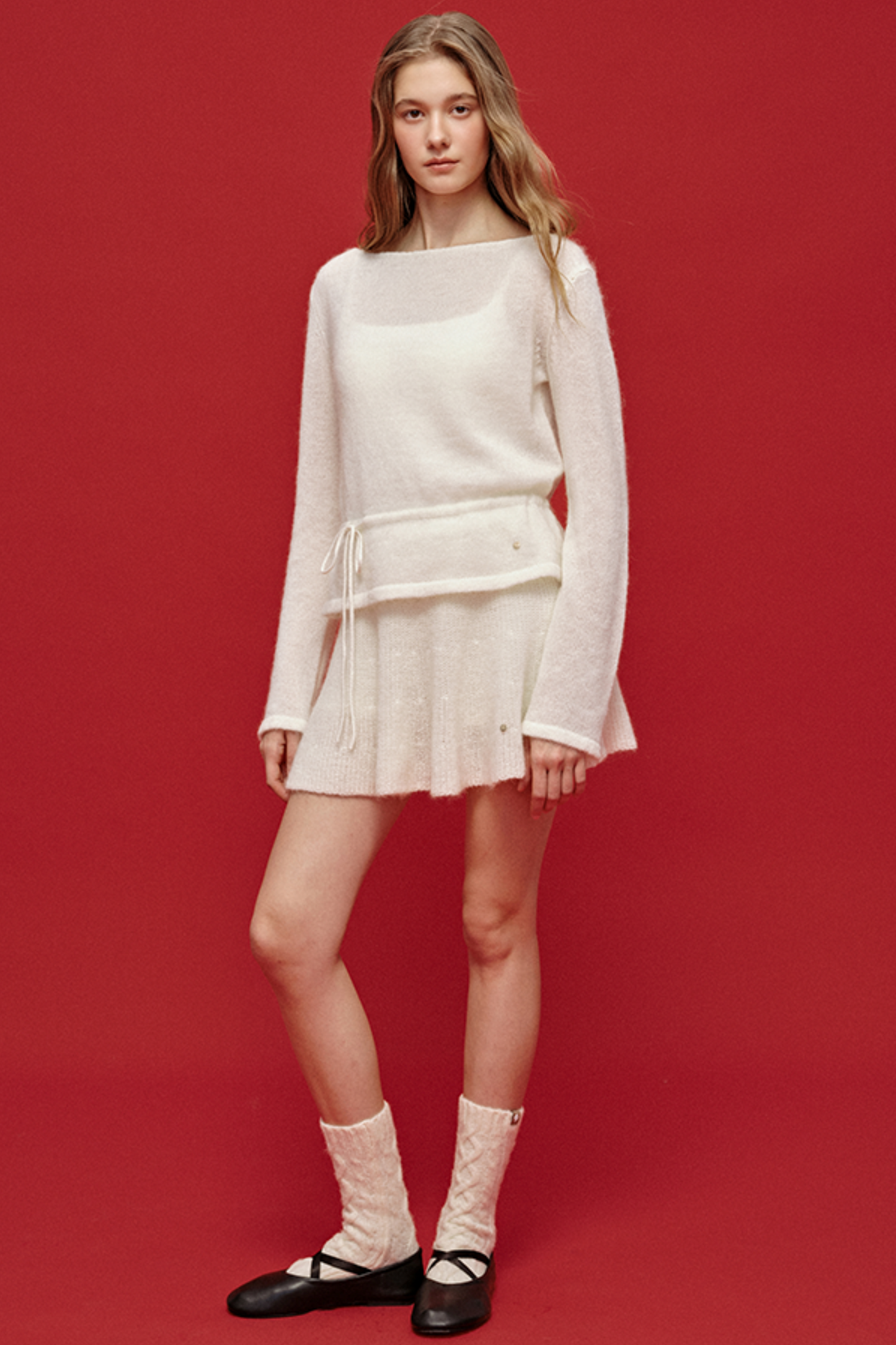 Misty Knit Skirt Top Set-Up