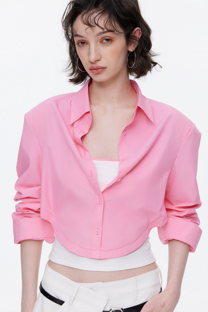 Oversized Contrasting Color Top Set-Up