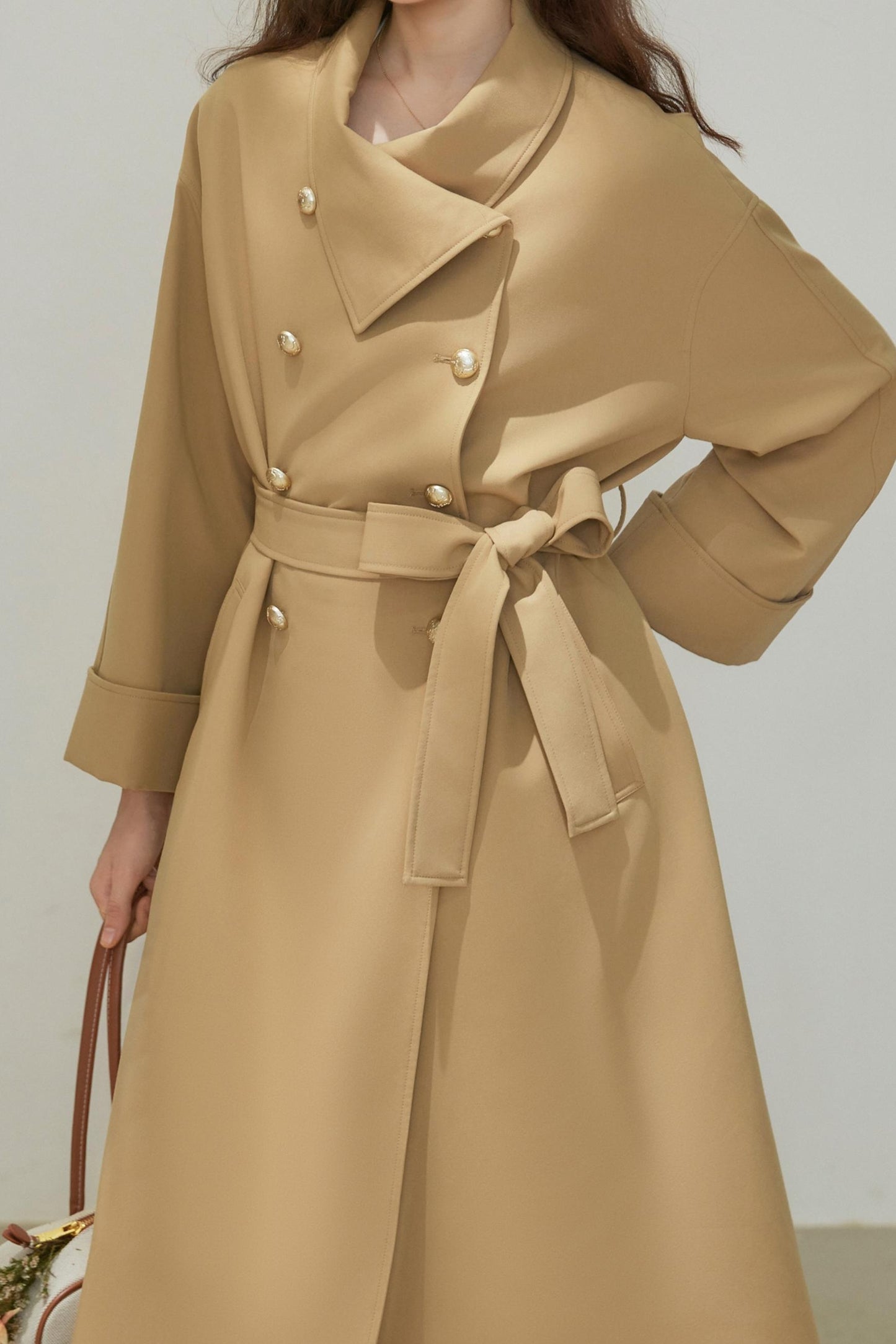 Autumn Double-Breasted Long Coat