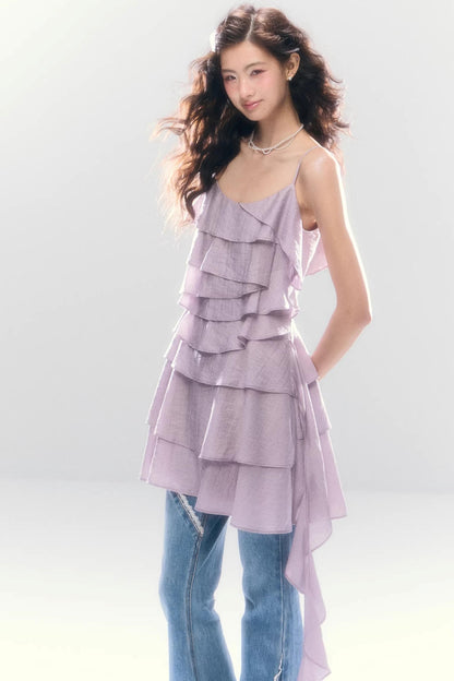 Three-Dimensional Ruffle Dress