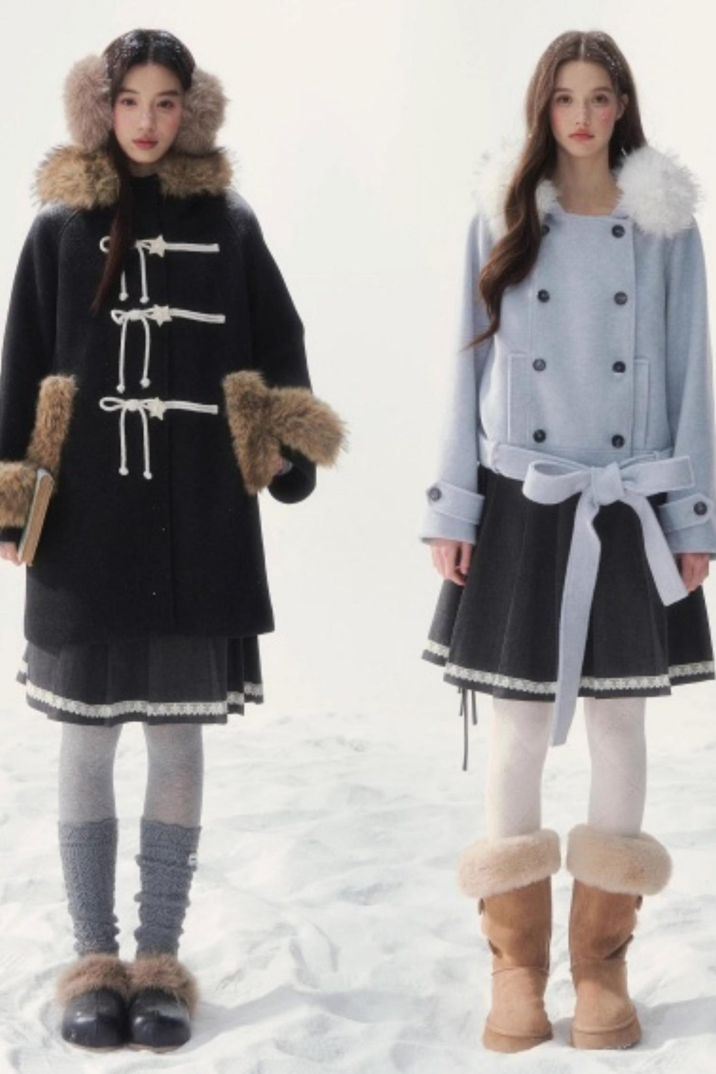 Late Love Letter Woolen Skirt