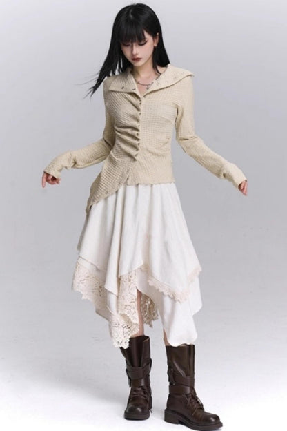 Ghostly Irregular Autumn Shirt