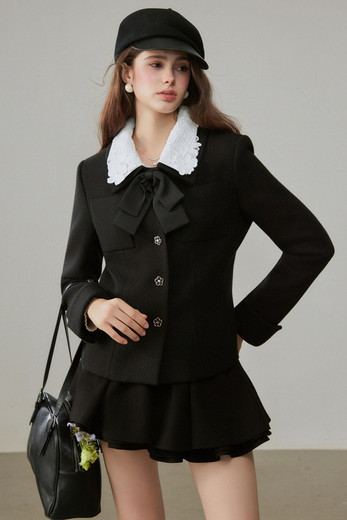 Winter Short Black Jacket