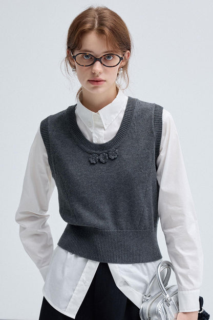 Spring Autumn Knitted Vest