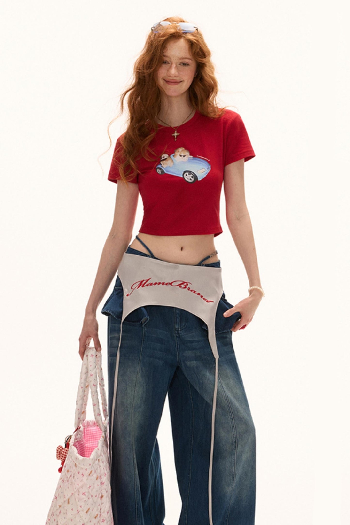 Embroidered Pants Apron