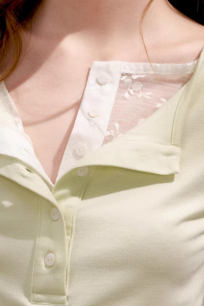 Green-Yellow Layered Tee