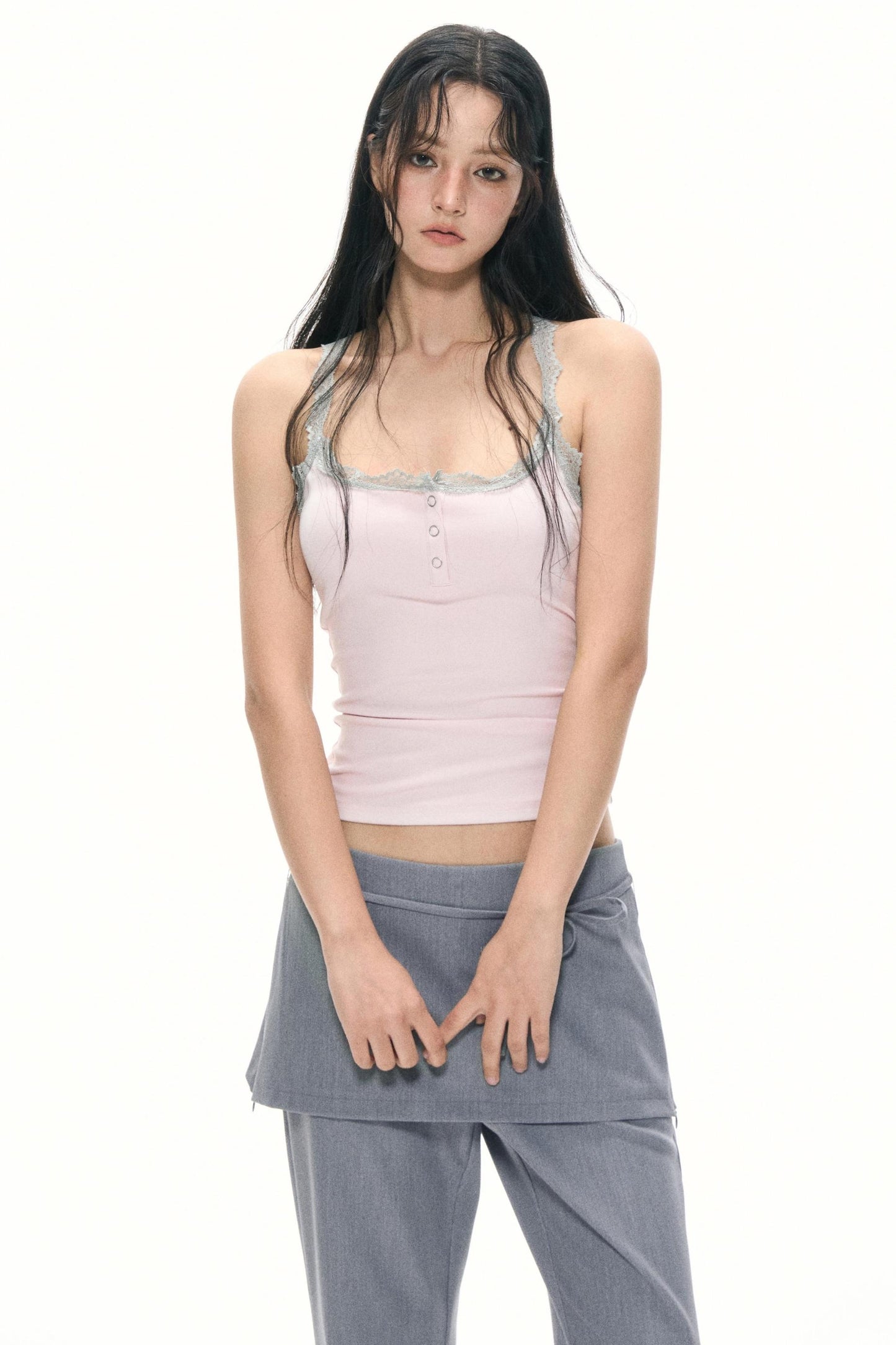 Color-Block Lace Camisole