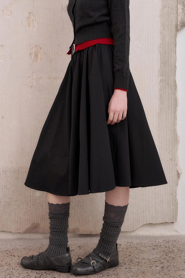 Three-Dimensional Pleated Skirt