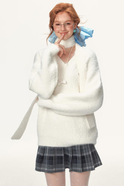 Streamer Soft Waxy Knitwear Top