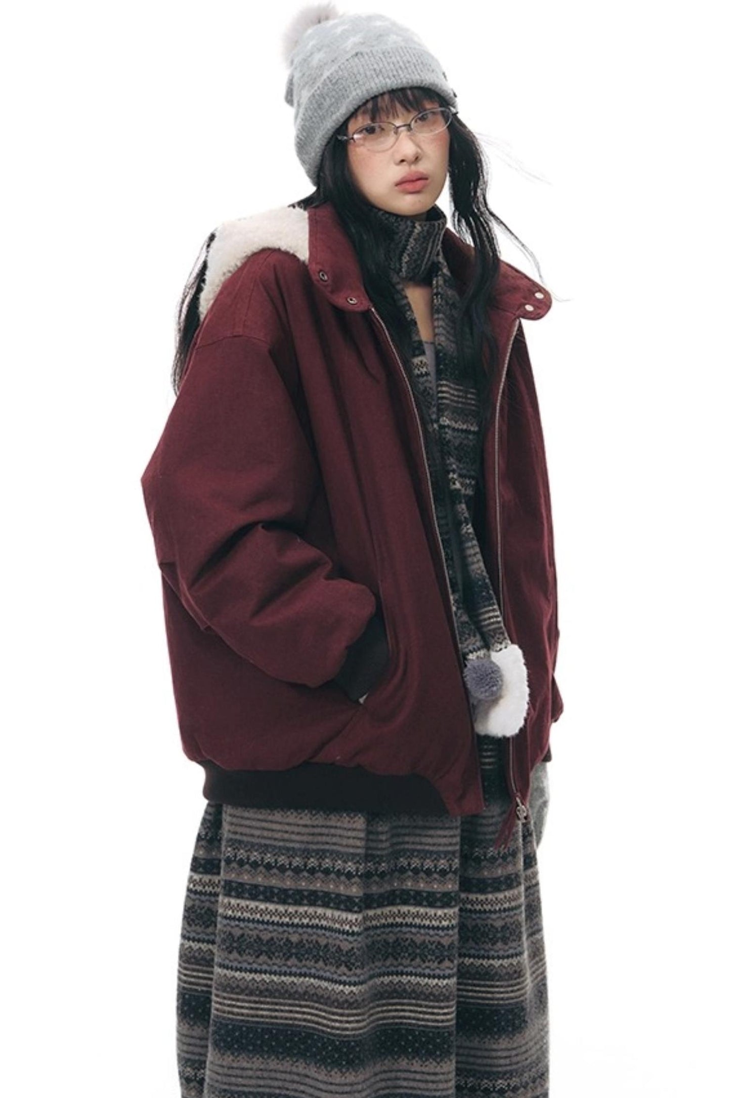 Vintage Red Cotton Jacket