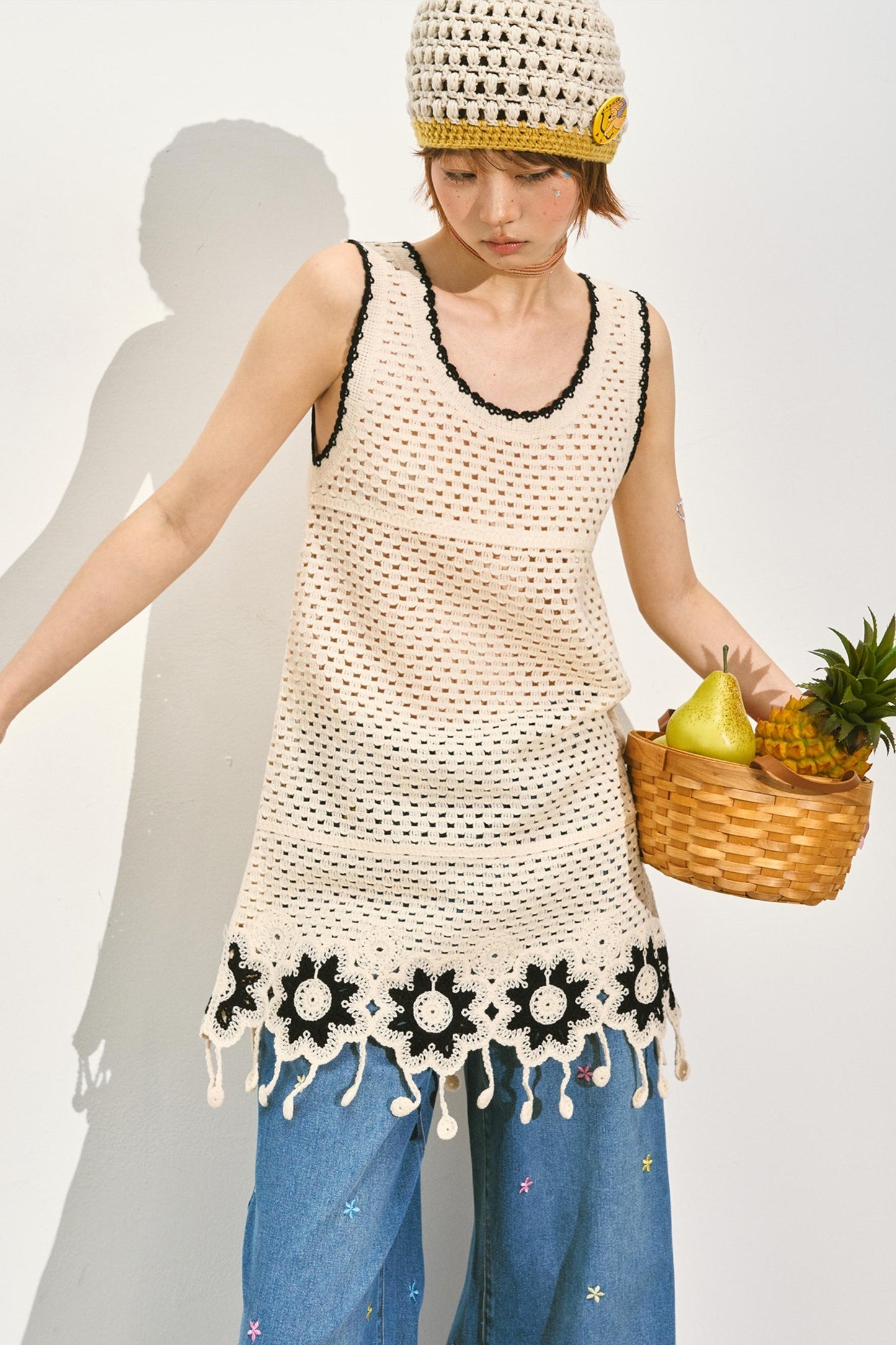 Chic Crochet Lace Midi Top