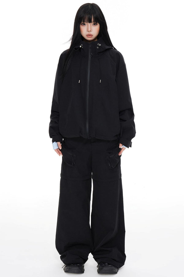 Windproof Waterproof Storm Jacket Pants Set-Up