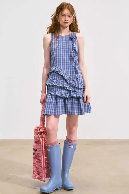 Summer Ruffle Sleeveless Dress