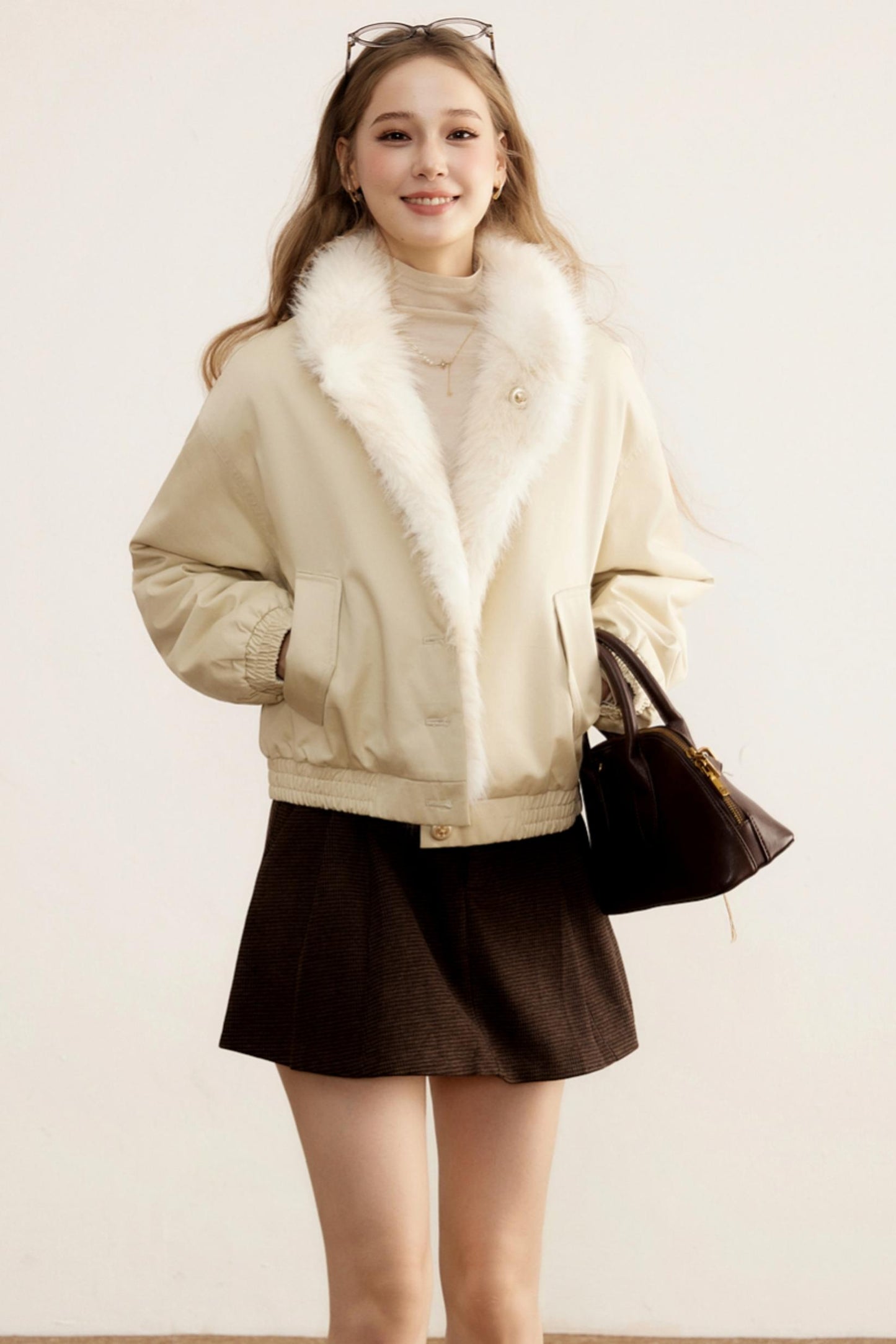 Winter Cocoon Furry Coat