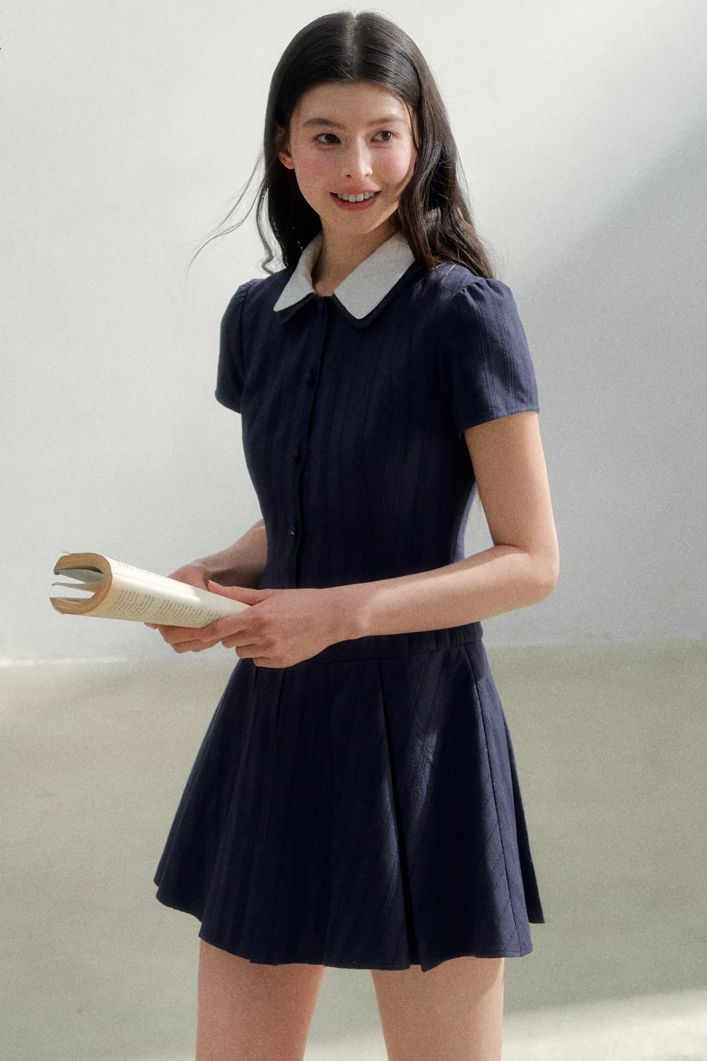 Retro College Shirt Dress