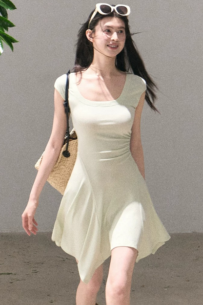 Lyocell Irregular Wool Dress
