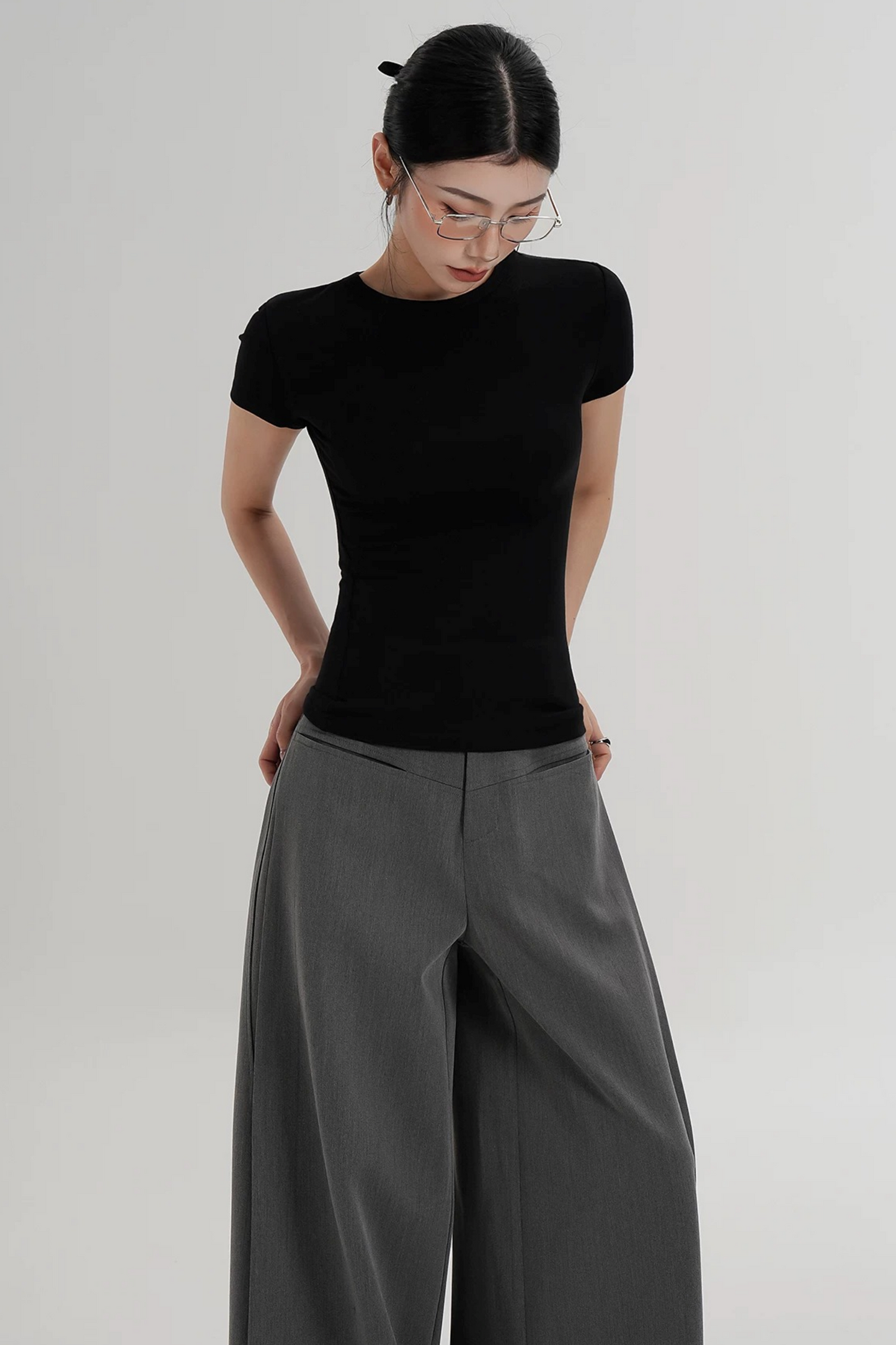 Elegant Wool Waist-Slimming Top