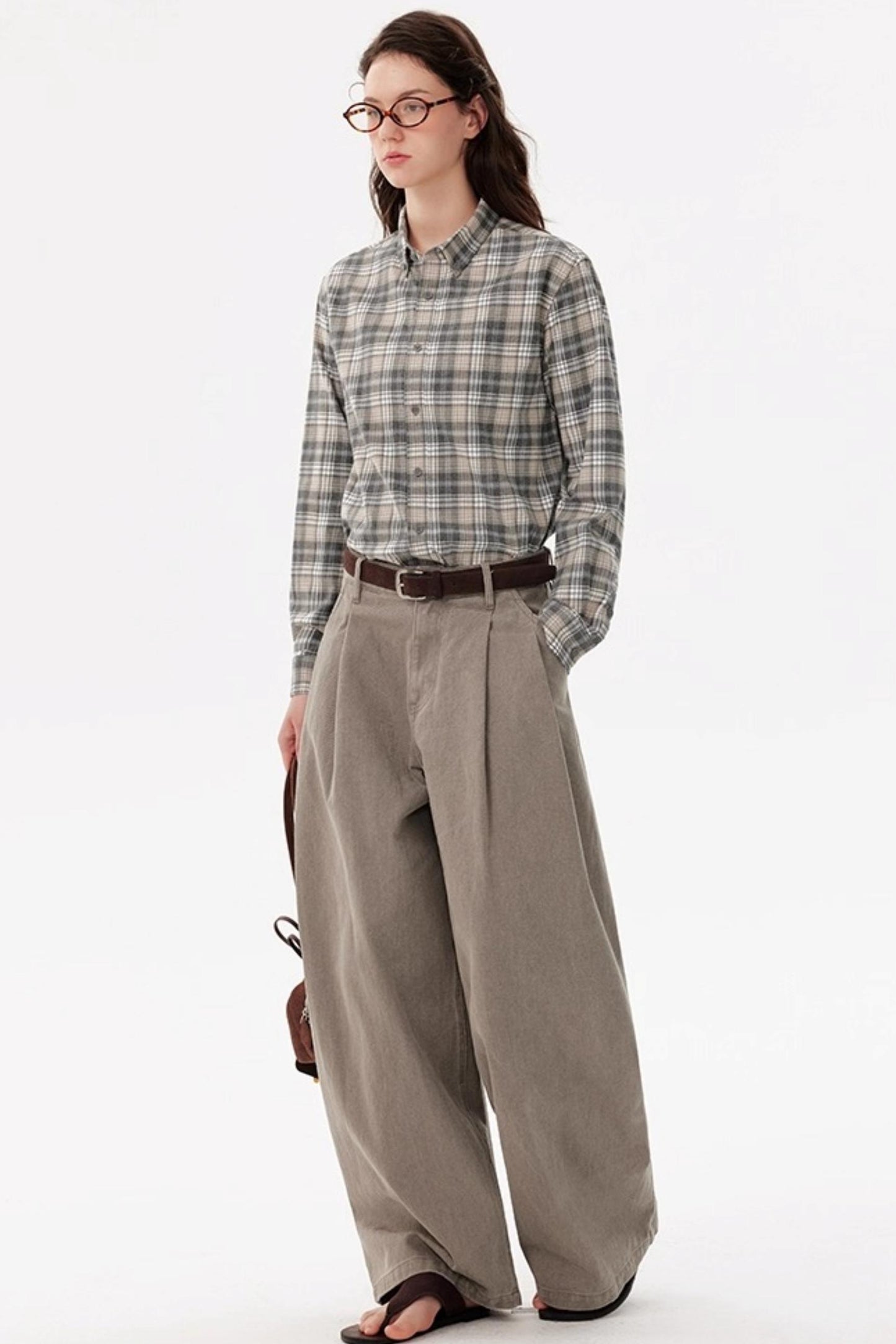 Autumn Vintage Layered Long-Sleeved Shirt