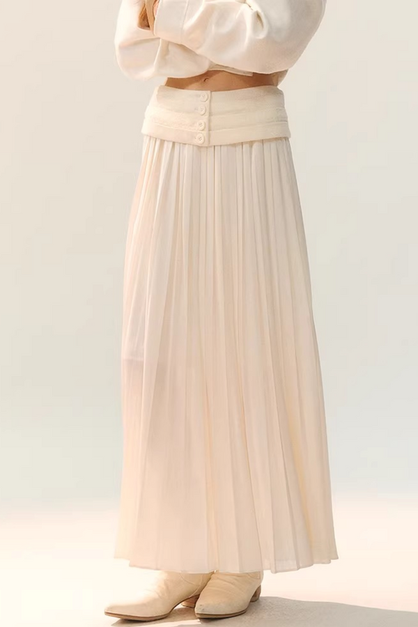 Double Tone Draped Skirt