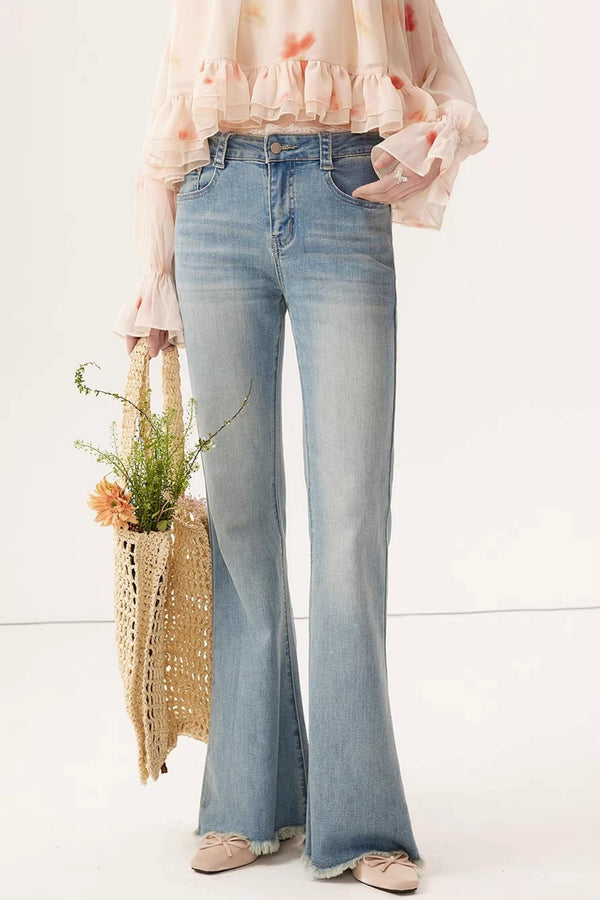 Light Blue Stretchy Denim Pants