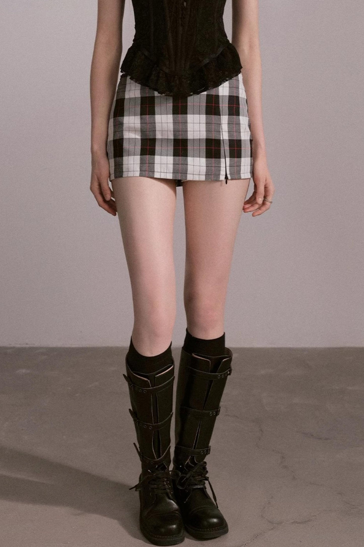 Waist Fit Mini Skirt