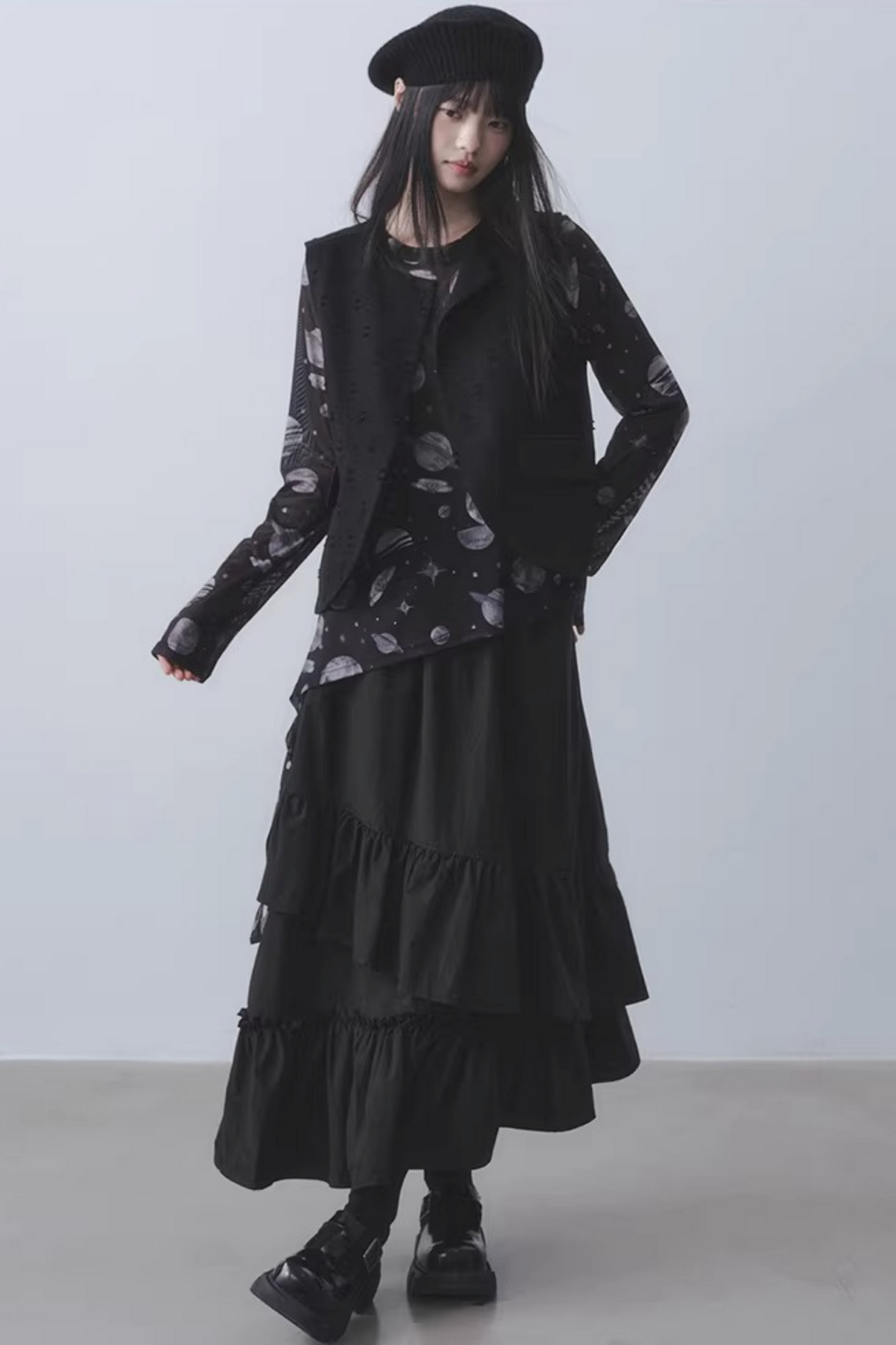 Dark Planet Sheer Top