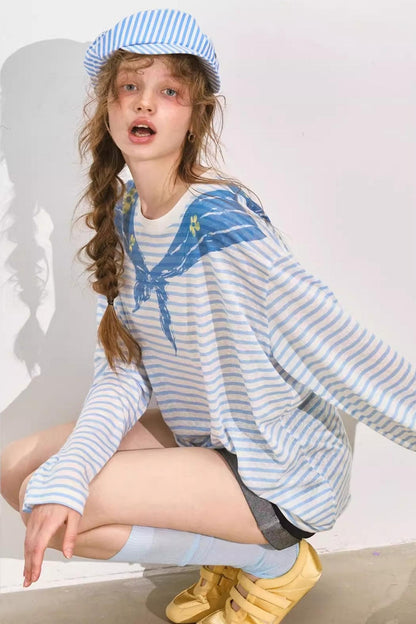 Color Clash Navy Tee