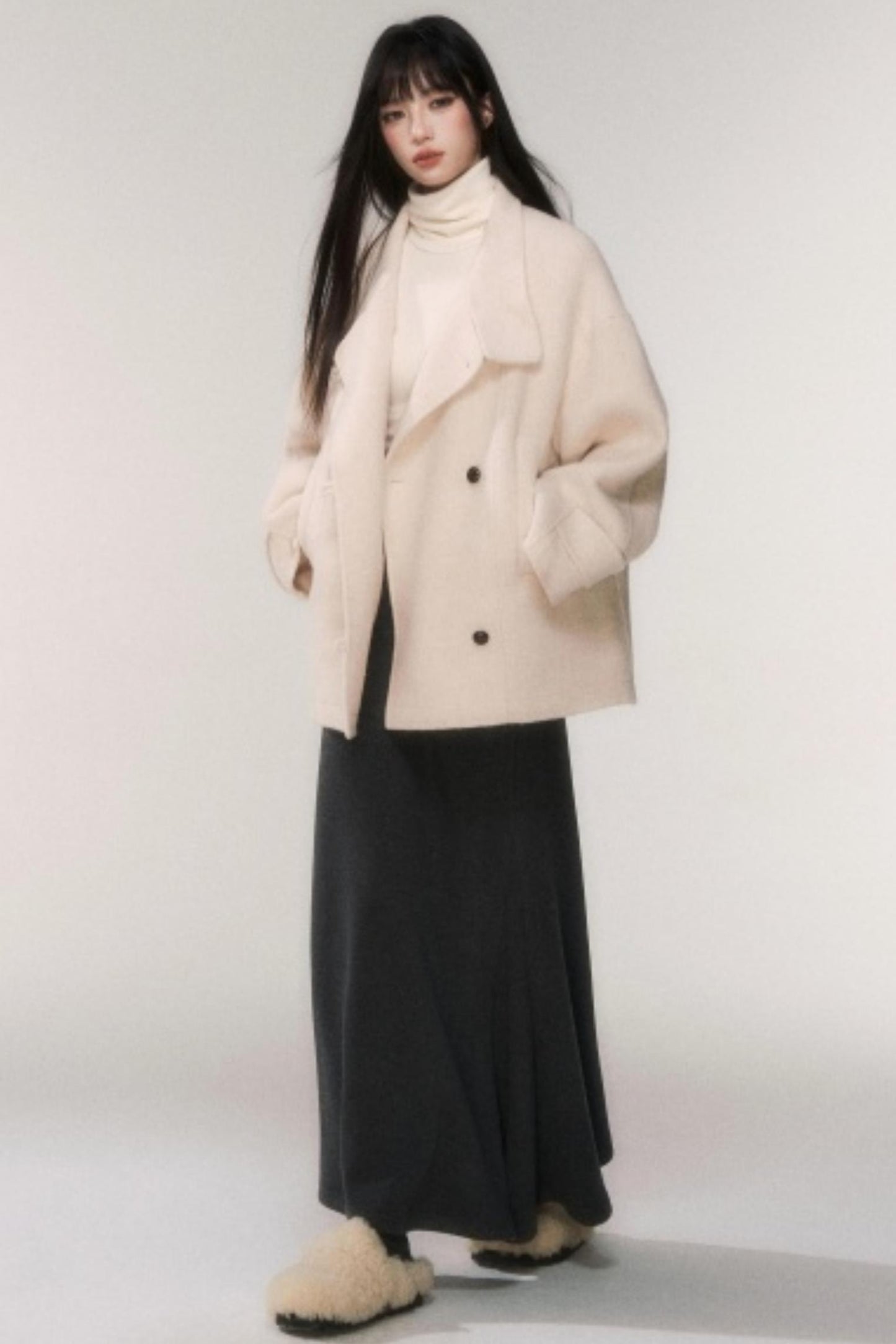 Winter Wool A-Line Skirt