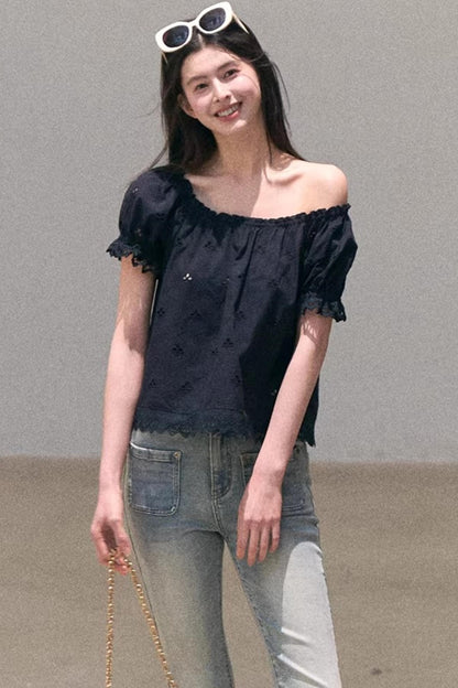 Pure Cotton Embroidered Doll Top