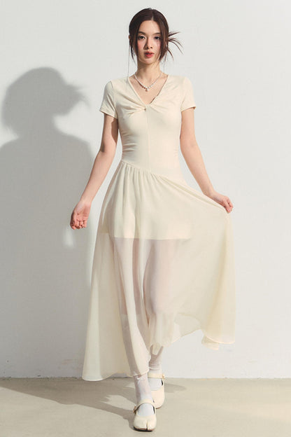 Twist Summer A-Line Dress