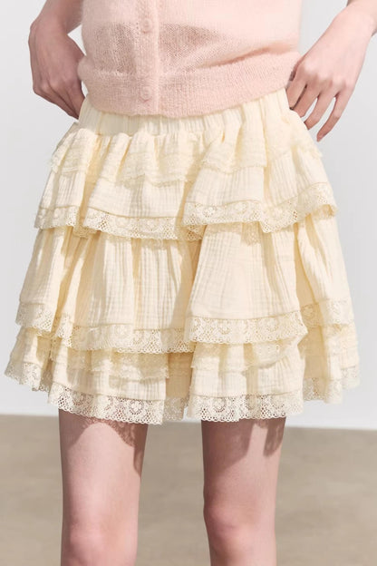 Retro High-Waisted Denim Mini Skirt