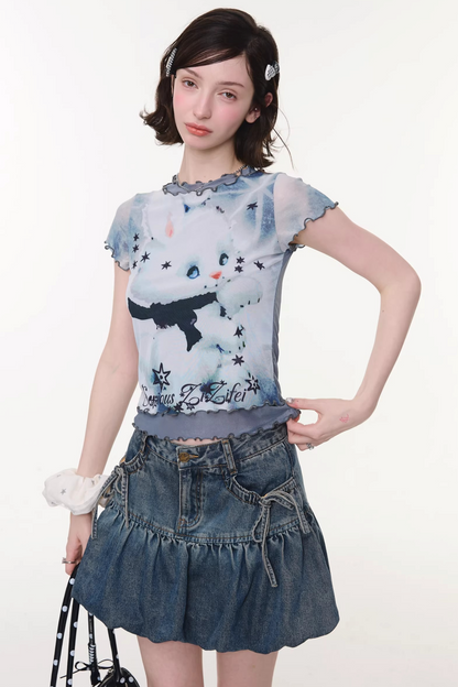 Rabbit Dream Mesh Top