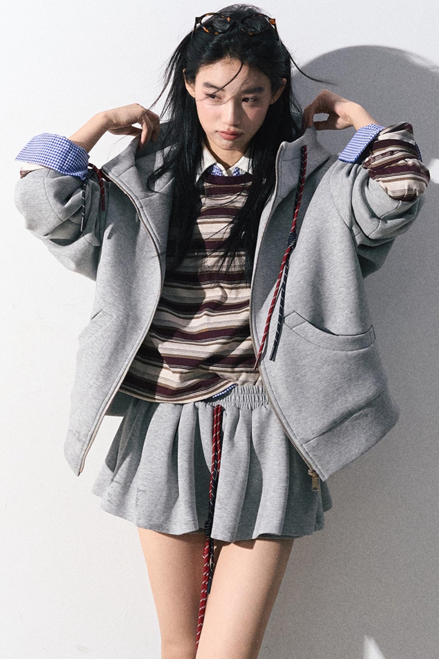 Fashionable Miu Baseball Skirt Set-Up