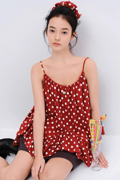 Wild Strawberry Plaid Camisole Top