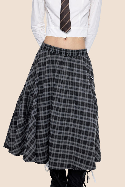 Retro Vintage Midi Skirt