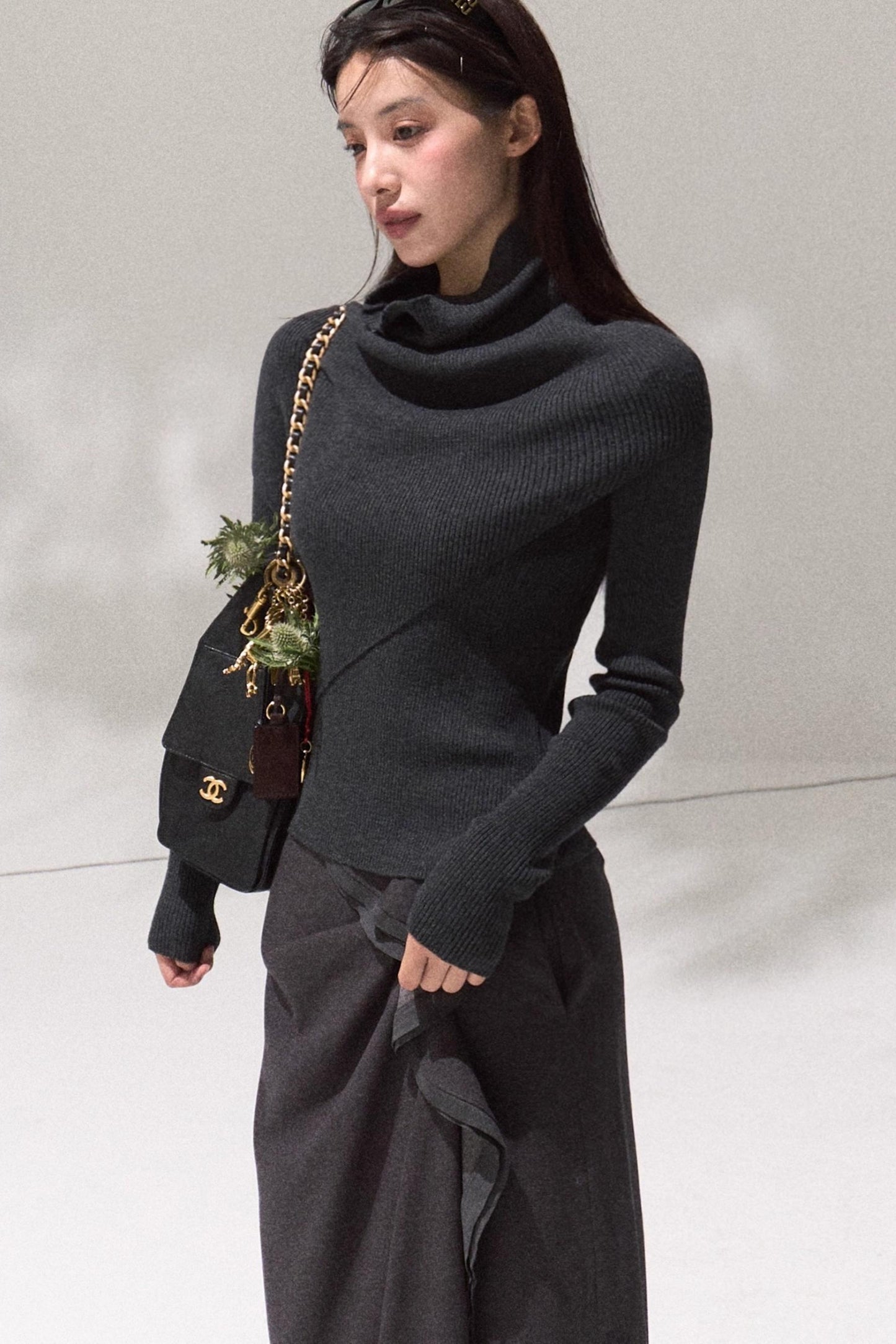 Moonlit Wool Knit Sweater