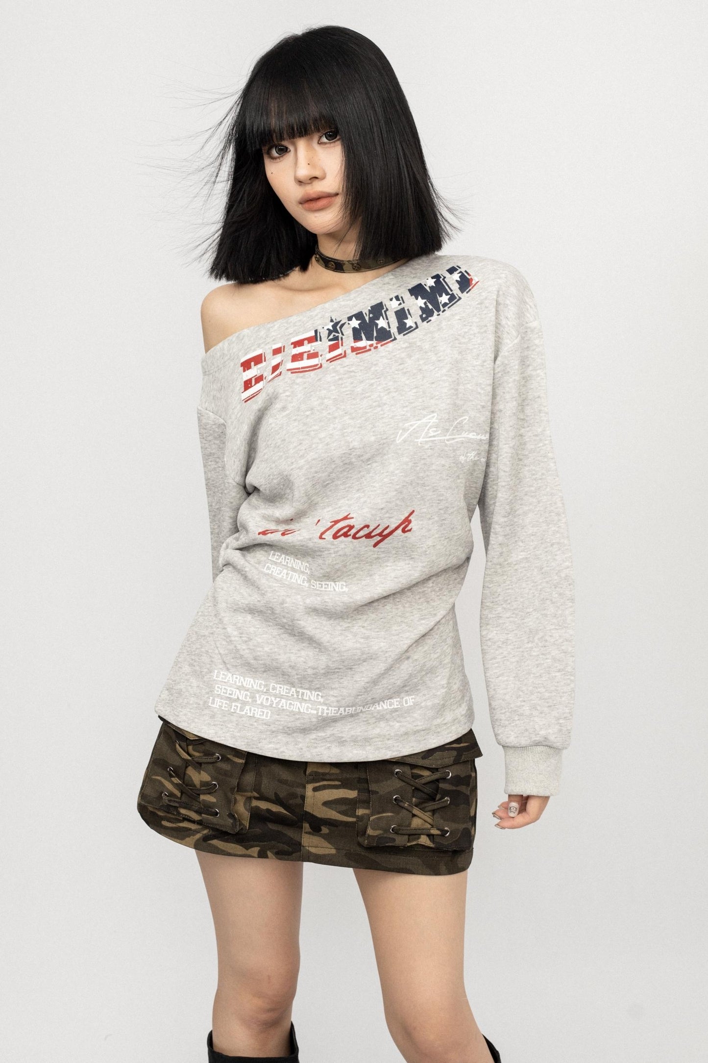 Retro Spice Girl Long Sleeve Sweatshirt Top