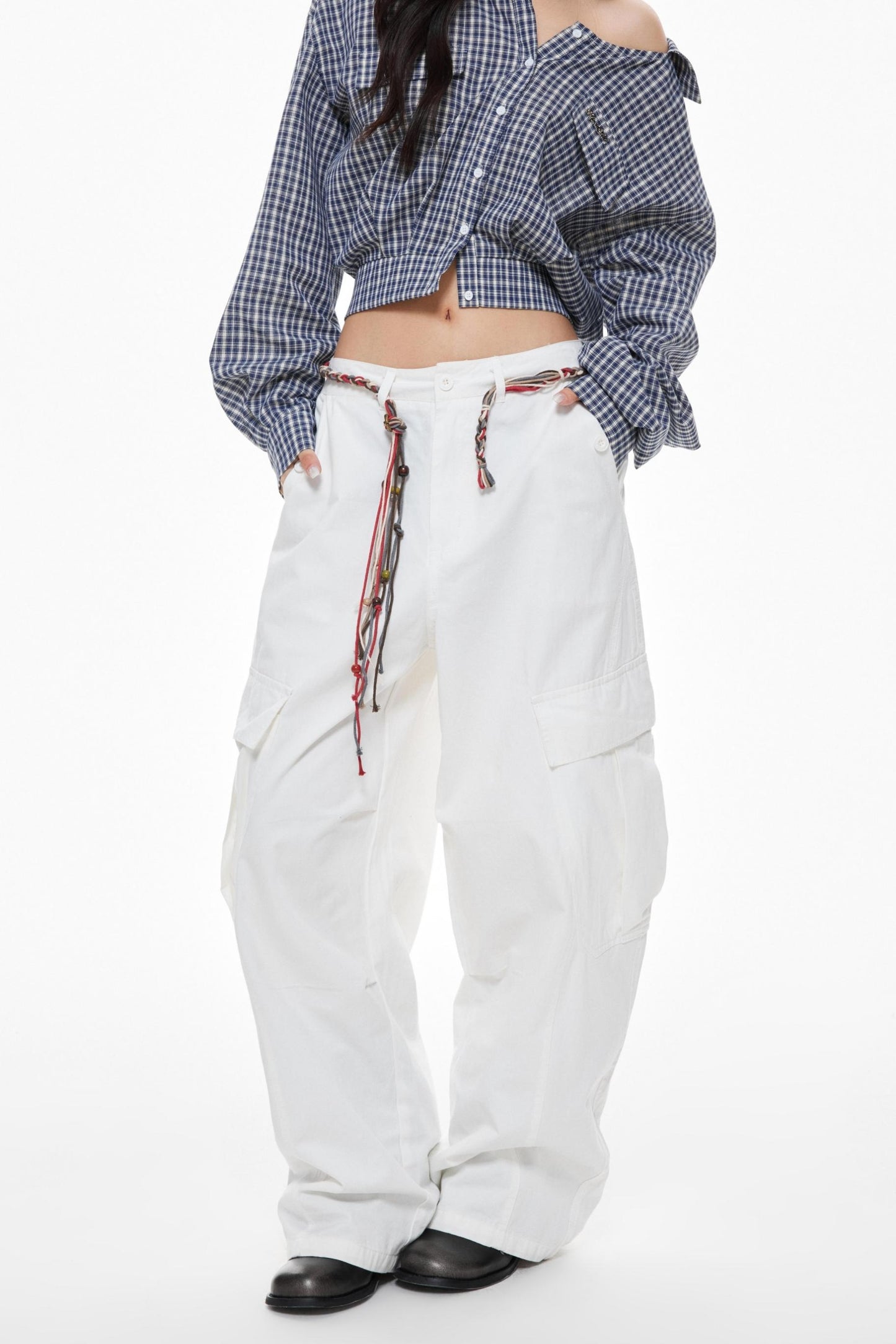 Orange Yellow Cargo Trousers