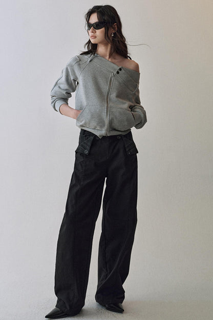 Yuan Boundary Double Waist Pants