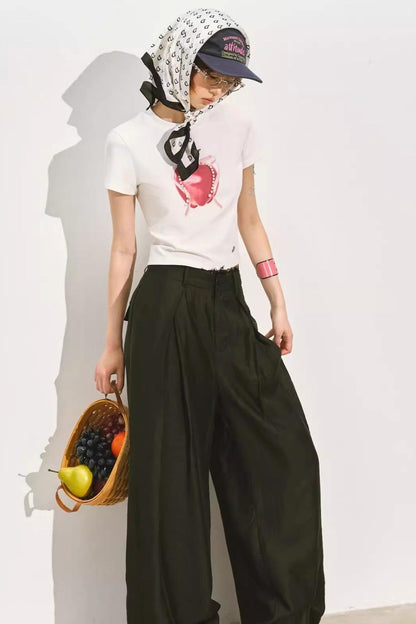 Pleated Organza Pants