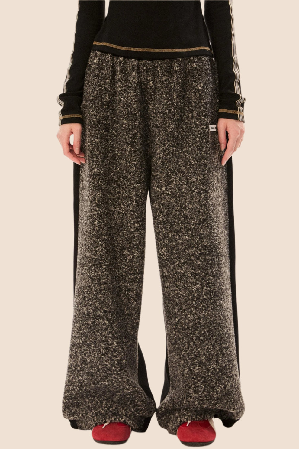 Retro Pleated Wide Pants_BDHL6587