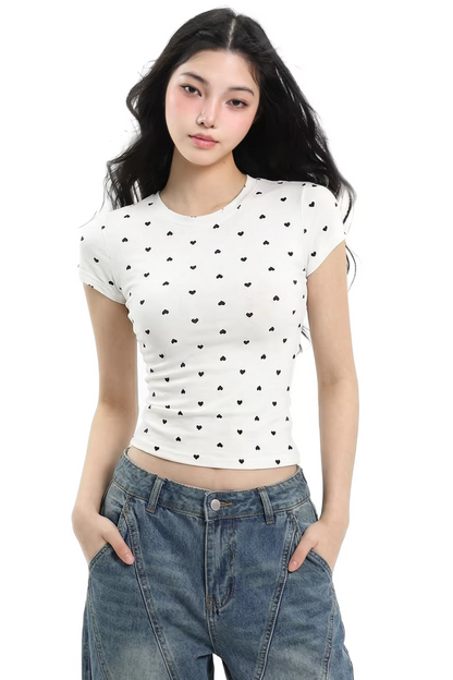 American Retro Polka Dot Top