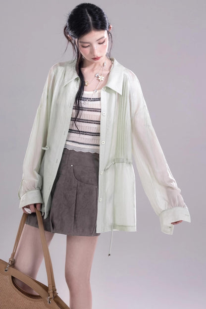 Breezy Glossy Tunic Shirt