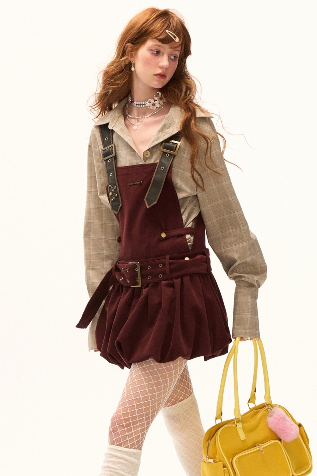 Retro Plaid Long Sleeve Shirt