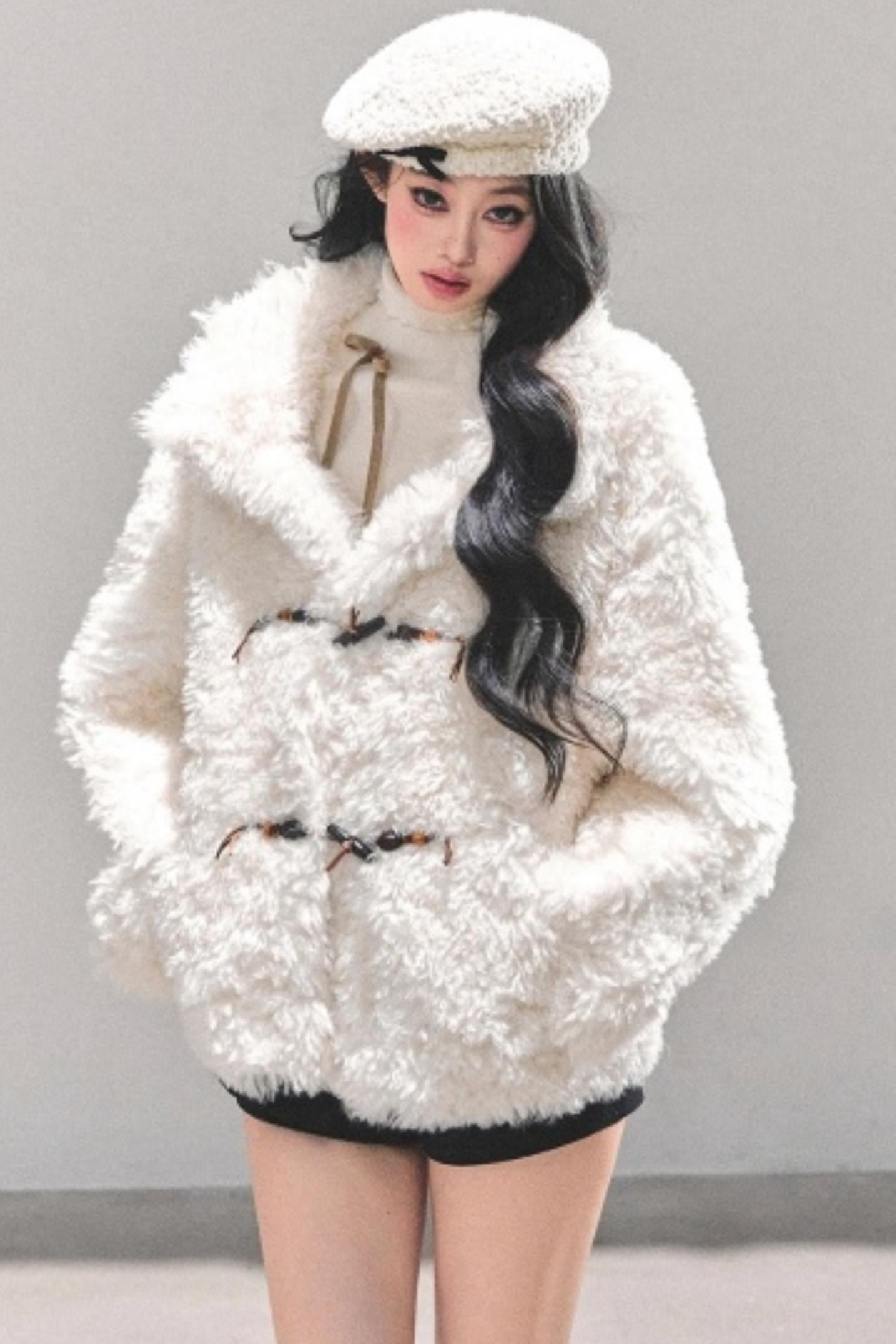 Soft Lamb Fur Winter Coat